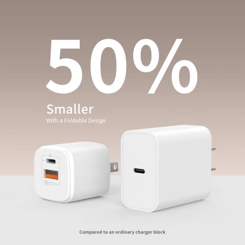 USB C Charger, Type C Charger Fast Charging, USB Wall Charger, 20w Fast Speed Cube Brick Boxes Compatible for New iPhone 12 13 14 Pro/Pro Max, XR XS SE AirPod iWatch iPad