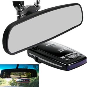rearview mirror mount for escort passport 9500ix 9500i 8500 x50 x70 x80 solo s2 s3 s4 sc 55 s75 s75g beltronics vector 995 955 (require 1″ clear stem to install and only for radar detector listed)