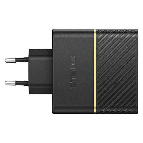 OtterBox USB-C Dual Port Fast Charge Wall Charger, 50W Combined (USB-C 30W + USB-C 20W) - BLACK SHIMMER