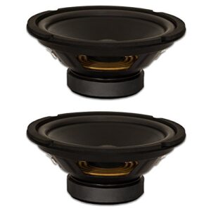 goldwood sound, inc. stage subwoofer, dual voice coil 8″ woofers 220 watt each 8ohm 2 speaker set (gw-408d-2)