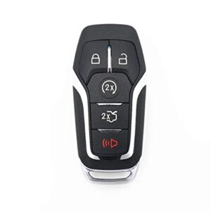 wfmj for 2015 2016 2017 ford edge explorer mustang fusion edge keyless entry 5 buttons remote smart key case shell fob