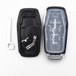 WFMJ for 2015 2016 2017 Ford Edge Explorer Mustang Fusion Edge Keyless Entry 5 Buttons Remote Smart Key Case Shell Fob