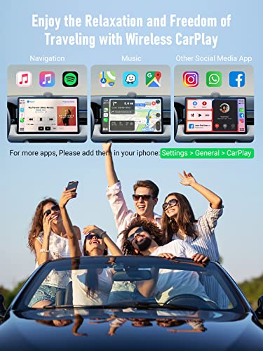 Wireless CarPlay Adapter for iPhone, YEHUA 5.8GHz Wireless CarPlay Dongle for Factory Wired CarPlay Cars