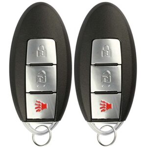 keylessoption keyless entry remote car key fob for kbrastu15, cwtwb1u733 (pack of 2)