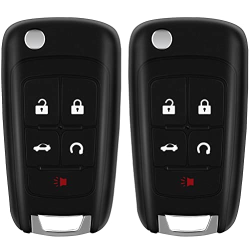 ECCPP key fob for chevy cruze Key Fob (Shell Case) for GMC Terrain for buick Allure LaCrosse Regal Verano Encore for Chevy Camaro Cruze Malibu Equinox Sonic Impala OHT01060512 (2pcs)