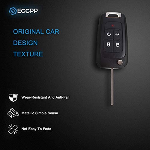ECCPP key fob for chevy cruze Key Fob (Shell Case) for GMC Terrain for buick Allure LaCrosse Regal Verano Encore for Chevy Camaro Cruze Malibu Equinox Sonic Impala OHT01060512 (2pcs)