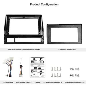 YOFUNG AC-TYTM02X-ST Installation Mounting Dash Kit -Compatible with Selected Toyota Tacoma 2005 2006 2007 2008 2009 2010 2011 2012 2013 2014 2015 Models -Only Fit for ATOTO Car Stereo of IAH10D Style