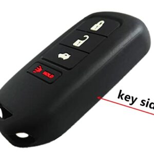 Silicone Key Fob Case Key Cover Key Skin Protector fit for 2013-2021 Honda Accord CR-V HR-V CR-Z 4 Buttons