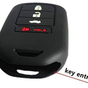 Silicone Key Fob Case Key Cover Key Skin Protector fit for 2013-2021 Honda Accord CR-V HR-V CR-Z 4 Buttons