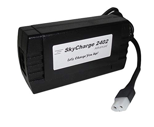 SkyCharge 2402 Advanced Charger for Bruno Stair Lift Stairlift SRE-1540, SRE-1550, SRE-2000, SRE-2010 Elite, CRE-2110 Curved, CRE-2100, SRE-2750 Models; Replaces OEM-2402, BCR-24018