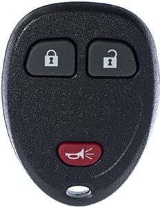 apdty 24827 keyless entry remote key fob transmitter complete 3-button assembly (replaces 15913420, 20869056, 20952475)