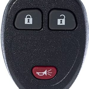 APDTY 24827 Keyless Entry Remote Key Fob Transmitter Complete 3-Button Assembly (Replaces 15913420, 20869056, 20952475)