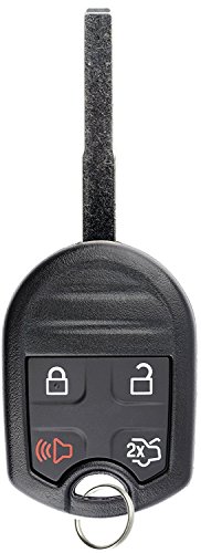 KeylessOption Keyless Entry Remote High Security Uncut Blank Car Ignition Key Fob Replacement for Ford Fusion Fiesta CWTWB1U793