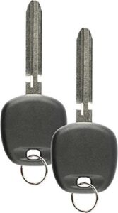 discount keyless replacement uncut ignition transponder chipped car key for 4c (2 pack)