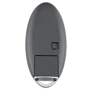 MJKEY New Keyless Entry 5 Buttons Remote Key Case Shell Fob for Nissan Altima Maxima Murano Pathfinder Infiniti JX35 Q50 Q60 QX60, Black, medium