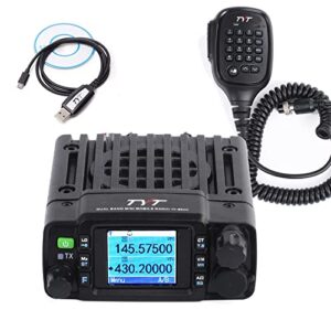tyt th-8600 mini 25 watt dual band amateur radio base, ip67 waterproof radio vhf: 144-148mhz (2m) uhf:420-450mhz (70cm) car mobile transceiver with free cable
