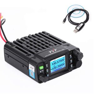 TYT TH-8600 Mini 25 Watt Dual Band Amateur Radio Base, IP67 Waterproof Radio VHF: 144-148mhz (2m) UHF:420-450mhz (70cm) Car Mobile Transceiver with Free Cable