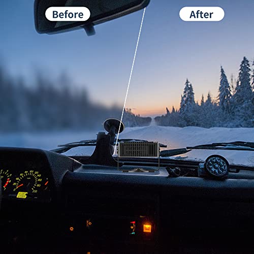 2023 Car Heater 12V Car Defogger Automobile Windscreen Fan,2 in 1 Power Fast Heating & Cooling Fan Defrost DefoggerHeat Rapidly Cold Car Space in 30 Seconds, Auto Defogger 360° Rotatable Heater