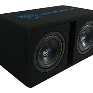 Rockville DV8K52 Dual 8" K5 1600w Car Subwoofers+Vented Sub Enclosure Box/2 Ohm