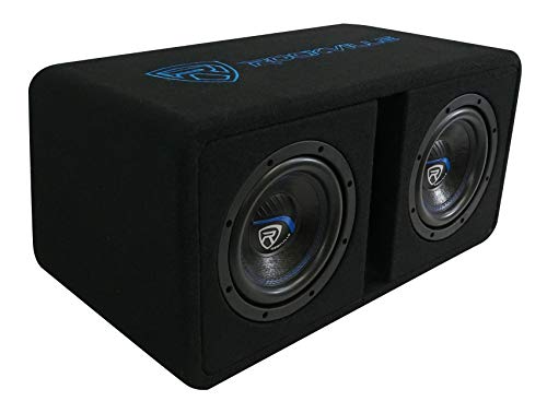 Rockville DV8K52 Dual 8" K5 1600w Car Subwoofers+Vented Sub Enclosure Box/2 Ohm