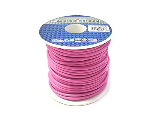 American Terminal ATPW16-100PK 16 Gauge Primary Wire, Pink