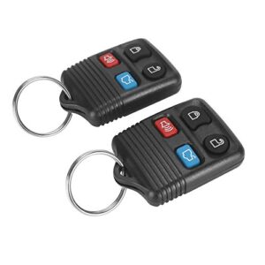 YORKING Keyless Entry Remote Key Fob Car 4 Button Replacement for CWTWB1U212 Fits Ford Focus Explorer Escape Mercury Mazda Lincoln Tribute 2 Pack