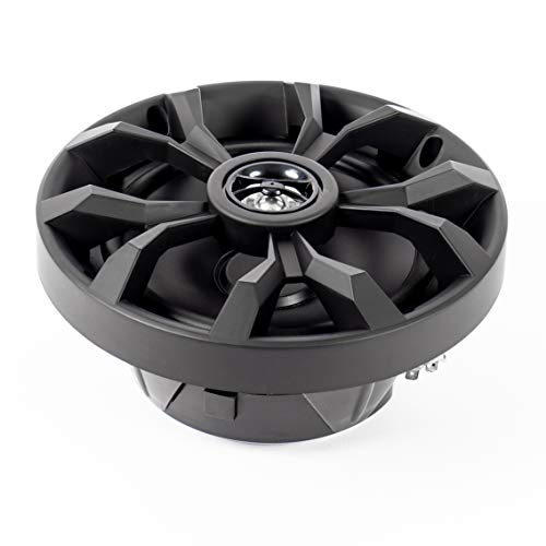 BELVA BBMS65B Pair of 6.5” 2-Way 400 Watt Peak Black Marine Coaxial Speakers for Marine/UTV/ATV/Motorcycle/Powersports