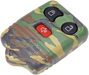 dorman 13625gnc keyless entry transmitter cover compatible with select models, green woodland camouflage