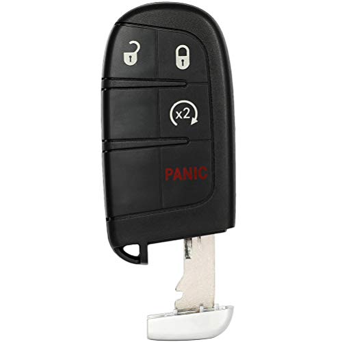 SCITOO Keyless Entry Remote Key Fob SHELL CASE Replacement for 4 Buttons Key for Dodge for Challenger 15-18 for Dodge for Charger for Journey 11-18 for Dart 14-16 for Durango 14-18 1pc M3N40821302