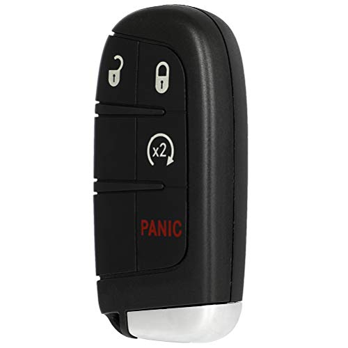 SCITOO Keyless Entry Remote Key Fob SHELL CASE Replacement for 4 Buttons Key for Dodge for Challenger 15-18 for Dodge for Charger for Journey 11-18 for Dart 14-16 for Durango 14-18 1pc M3N40821302