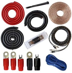 0 gauge amp kit amplifier install wiring complete 0 ga installation cables 5000w