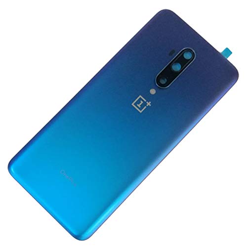 BSDTECH Battery Back Cover Rear Panel Glass +Camera Lens Replacement for Oneplus 7T Pro HD1910 HD1913 6.67" with Micro USB to Type-C Cable+Tools (7T Pro Haze Blue)