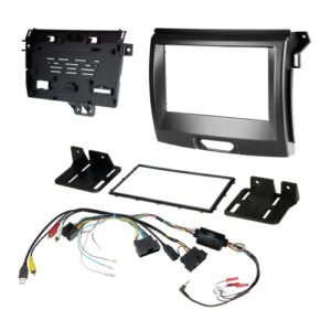 scosche fdsa6218ddb 2019-22 select ford ranger double din stereo in-dash installation kit