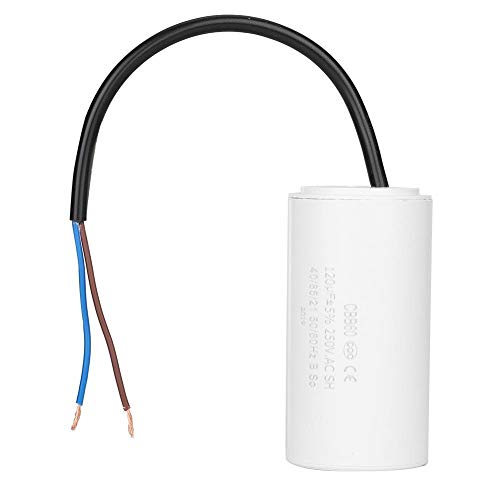 Professional Run Capacitor with Wire for Motor Air Compressor CBB60 250V AC 120uF 50/60Hz Heat Resisting and Low Leakage