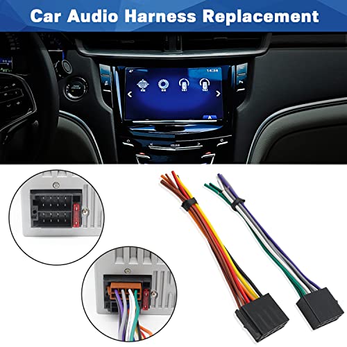 ISO Radio Power Speaker Wiring Harness Replacement for Boss Jenson Pioneer Leadfan SJOYBRING Bluetooth Car Stereo Power Speaker Adapter