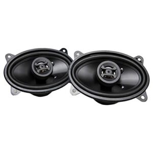 Hifonics ZS46CX Zeus Coaxial Car Speakers (Black, Pair) – 4x6 Inch Coaxial Speakers, 200 Watt, 2-Way Car Audio, Passive Crossover, Sound System (Grills Not Included)