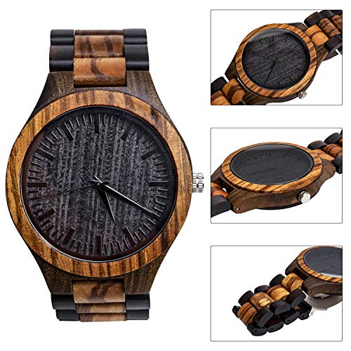 kullder Groomsmen Gifts for Wedding Personalized Engraved Watch for Best Man Mens Custom Wooden Watches for Men Personalized Best Man Gifts Ideas