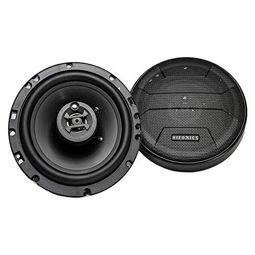 Hifonics ZS653 Zeus Coaxial Car Speakers (Black, Pair) – 6.5 Inch Coaxial Speakers, 300 Watt, 3-Way Car Audio, Passive Crossover, Sound System (Grills Included)