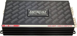 earthquake sound mini d2000 (gen 2) mono class d car amplifier, 2000 watts peak power