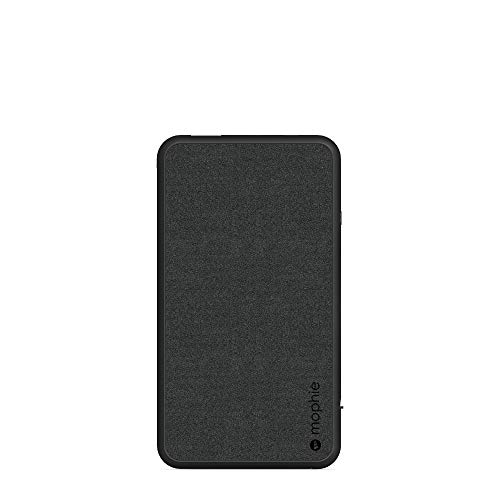 mophie Powerstation Plus XL Power Bank- 10,000 mAh Internal Battery, Built-in 10W Micro-USB Cable with Apple Lightning Connector & 10W USB-A Port, Travel-Friendly & Compact, LED Indicators, Black