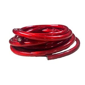 IMC Audio 1/0 Gauge CCA Power Red Wire Cable (10ft Red) Battery Cable Wire, Automotive, Car Audio Speaker Home Stereo System, RV Trailer, Amp Wiring 0 Guage Power Wire Cable 0 Car Audio