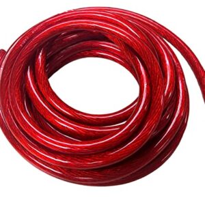 IMC Audio 1/0 Gauge CCA Power Red Wire Cable (10ft Red) Battery Cable Wire, Automotive, Car Audio Speaker Home Stereo System, RV Trailer, Amp Wiring 0 Guage Power Wire Cable 0 Car Audio