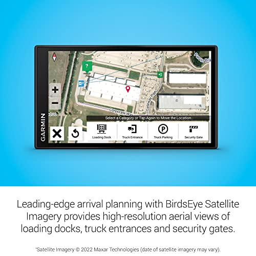 Garmin dēzl™ OTR610, Large, Easy-to-Read 6” GPS Truck Navigator, Custom Truck Routing, High-Resolution Birdseye Satellite Imagery, Directory of Truck & Trailer Services