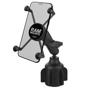 ram mounts rap-b-299-4-un10u x-grip large phone mount with ram stubby cup holder base with medium arm