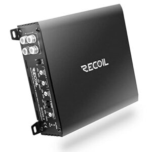 recoil di550.4 full-range class-d 4-channel car audio amplifier, 1,040 watts max power, 2-4 ohm stable, mosfet power supply, bridgeable