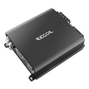 Recoil DI550.4 Full-Range Class-D 4-Channel Car Audio Amplifier, 1,040 Watts Max Power, 2-4 Ohm Stable, Mosfet Power Supply, Bridgeable