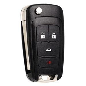 Keyless Entry Remote Control Key Fob Replacement Fits for Chevy Cruze Equinox Camaro Impala Malibu Sonic Buick Regal Verano Encore Allure Lacrosse GMC Terrain 2010-2021 OHT01060512 13504200