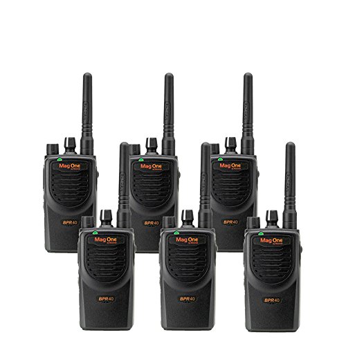 BPR40 Mag One by Motorola 6 Pack UHF 4 Watt 8 Channel Two Way Radios