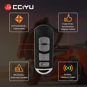 cciyu X 2 Flip Key Fob (SHELL CASE) 4 buttons Replacement for 13 14 15 16 17 for Mazda 3 6 Series with FCC SKE13D