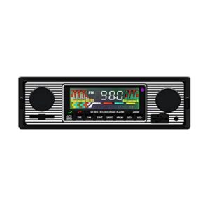 boomboost car stereo with bluetooth, car radio with usb/sd/aux port, car audio fm radio, digital mp3 player, handsfree calling with wireless remote control
